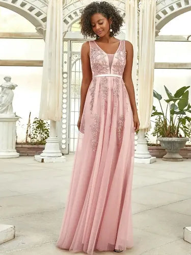 Vestido Fiesta Largo Matrimonio Graduación Dama Honor Ep 195