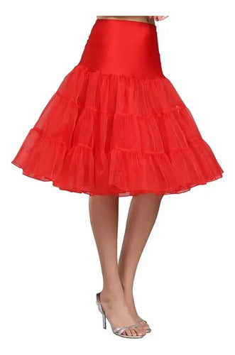 Falso Enagua Crinolina Vestido De Huasa Y Pin Up Vintage