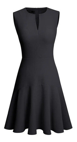 Vestido Oficina Cóctel Formal Acampanado Swing Va 484