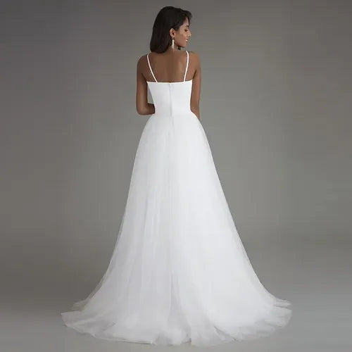 Vestido De Novia Escote Corazón 4 Capas De Tul Ns 01 Blanco 6