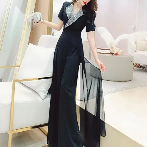 Entero Jumpsuit Enterito Mono Fiesta Lentejuelas El 50