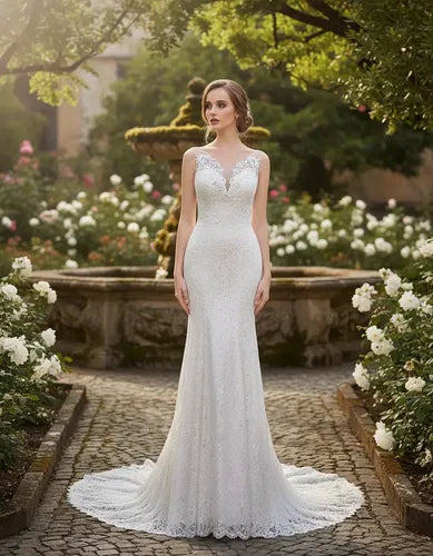Vestido Novia Marfil Sirena Corset Delpilar Np 01