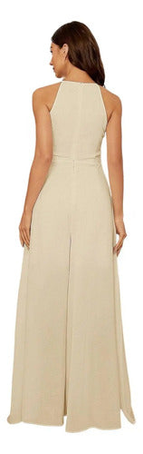 Entero Jumpsuit Mono Fiesta Elegante Faldón El 157