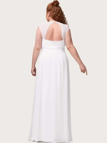 Vestidos Fiesta Gasa Novia Gala Talla Grande Ep 67