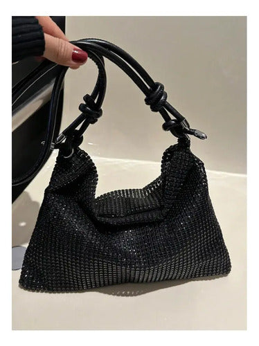 Cartera Clutch Brillosa Delpilar Ct 13 Mujer Noche