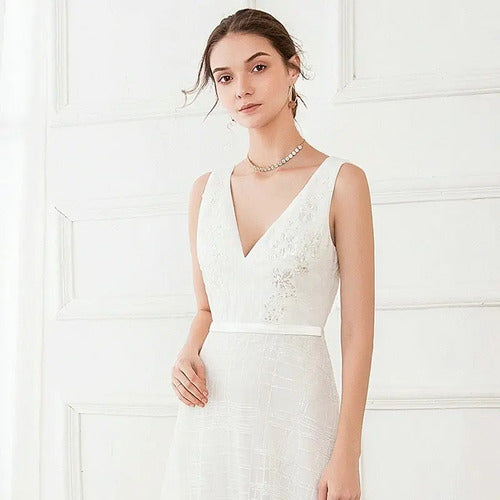 Vestido De Novia Largo Evasé Ne 15