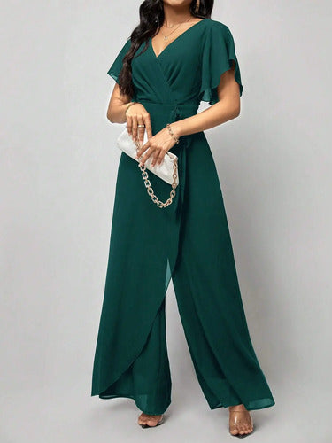 Enterito Mujer Entero Jumpsuit Mono Pierna Ancha El 235