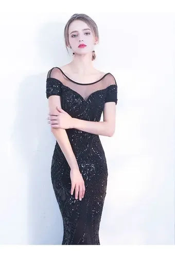 Vestido Fiesta Graduación Matrimonio Lentejuela Ep 413