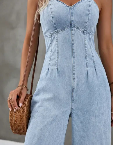 Entero Jumpsuit Mono Mezclilla Jeans Denim El 237