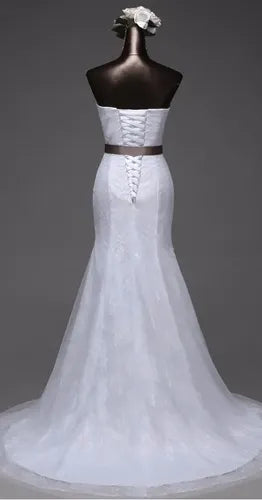 Vestido De Novia Sirena Escote Corazón  Np 04