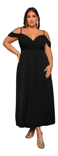Vestido Fiesta Talla Grande Dama De Honor Graduación Vg 134