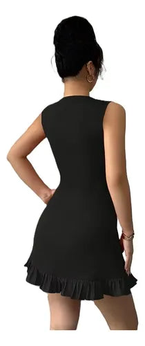 Vestido Corto Mujer Elegante Fiesta Delpilar Hq 01