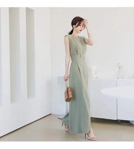 Entero Jumpsuit Mono Fiesta Cóctel Pierna Ancha El 119