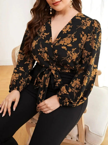 Entero Jumpsuit Mono Manga Larga Talla Grande El 57g