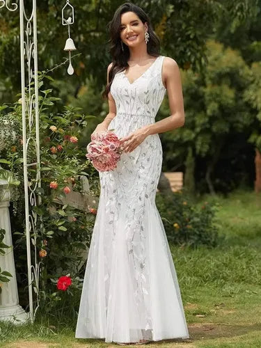 Vestido De Novia Sirena Lentejuelas Ne 143
