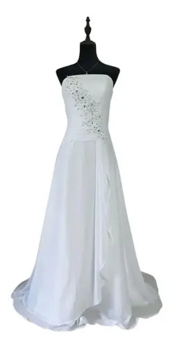 Vestido De Novia Strapless Corset Nm 01