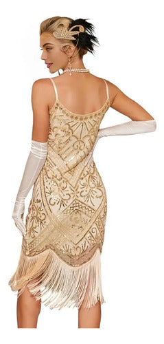 Vestido De Baile Retro Gatsby, Años 20 Charleston  Va 630