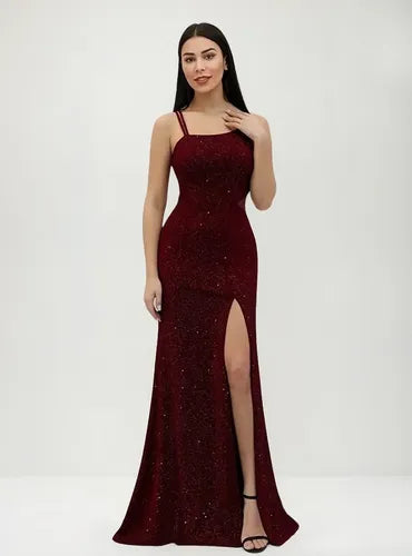 Vestido De Fiesta Largo Graduación Ep 157 Rojo 8