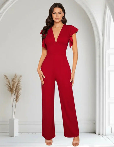 Entero Jumpsuit Mono Fiesta Sin Cinturón El 182