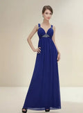 Vestido Mujer De Fiesta Largo Matrimonio Gasa Ep 09 Azul 6