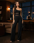 Jumpsuit con transparencias de fiesta · Negro - vista 7