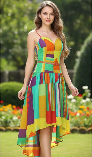 Vestidos Fiesta Más Corto Adelante  Modelo Ep 15 Amarillo 8