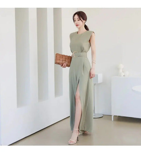 Entero Jumpsuit Mono Fiesta Cóctel Pierna Ancha El 119