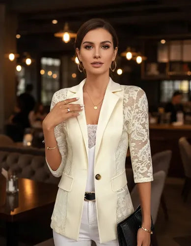 Blazer Bolero con Encaje - vista 36