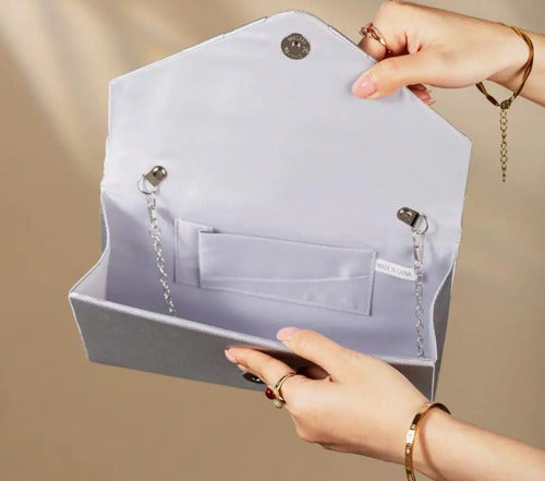 Cartera Fiesta Coctel Día Noche Clutch Mano Ct 07