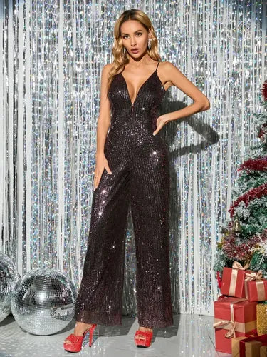 Jumpsuit con lentejuelas de fiesta · EL 58 - vista 37