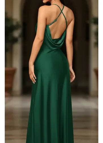 Vestido Dama De Honor Espalda Descubierta Fiesta Va 624