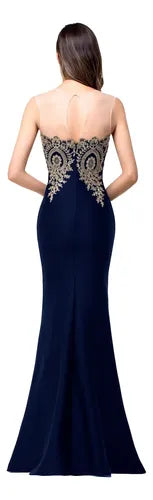 Vestido Fiesta Sirena Dama De Honor Escote Corazón Ep 441