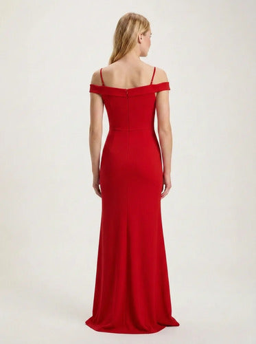 Vestido largo corte sirena para graduación