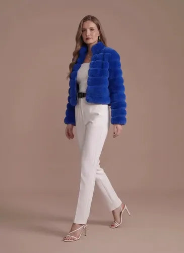 Bolero multicolor de piel sintética para fiesta