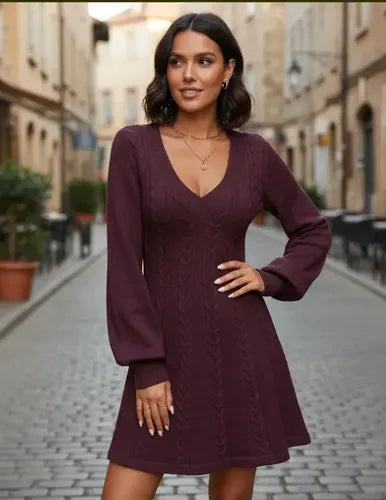 Vestido tejido · Rojo - vista 35