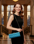 Cartera Brillos Fiesta Coctel Día Noche Clutch Mano Ct 12 Azul