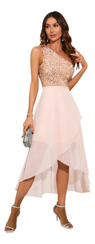 Vestido con lentejuelas de cóctel - vista 3