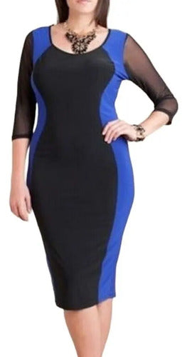 Pack 3 Prendas: 2 Vestidos Y 1 Polera  Vg 01  Vg 03 Vg 04 Azul