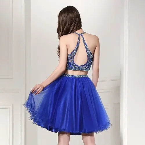 Blusa 2 piezas de graduación · Azul - vista 2