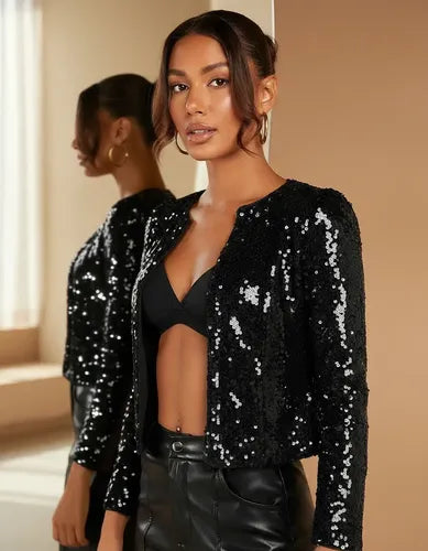 Blazer Manga Larga Tapado Bolero Bb 33