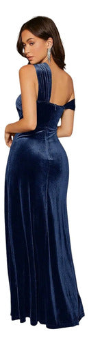 Vestido Largo Strapless Sexy  Ajustado Abertura Muslo Va 608
