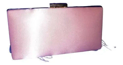 Cartera con pedrería de cóctel · Rosa - vista 2