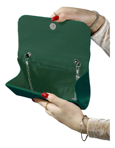 Cartera Brillos Fiesta Coctel Día Noche Clutch Mano Ct 04