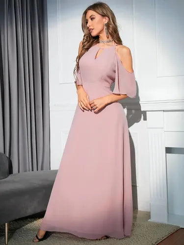 Vestido Fiesta Largo Matrimonio Graduación Gala Ep 420 Rosa M