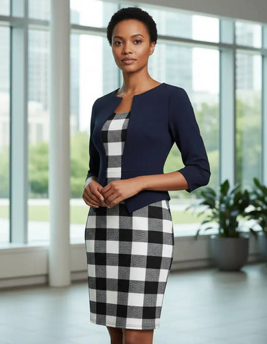 Vestido Formal Una Sola Pieza  Negro Azul Rojo Va 78