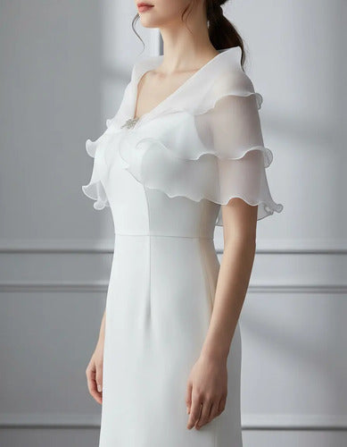 Bolero Novia Tapado Chal Cazadora Boda Bb 14