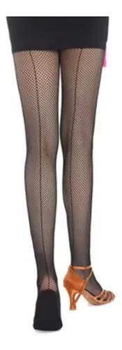 Pantimedias Red Malla Dura Baile Latino Antideslizante