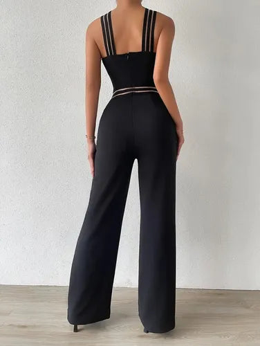 Entero Jumpsuit Mono Negro Fiesta  El 129