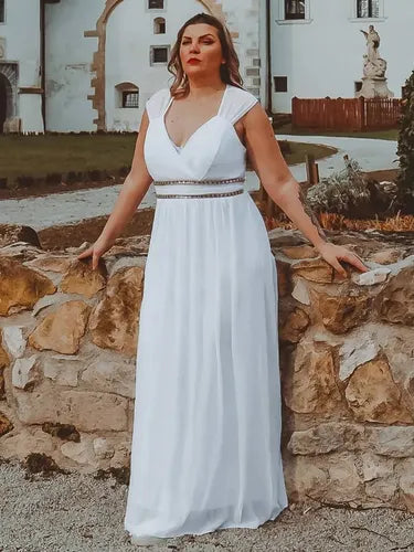 Vestidos Fiesta Gasa Novia Gala Talla Grande Ep 67
