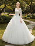 Vestido De Novia Marfil Ivory Princesa Manga Ne 17